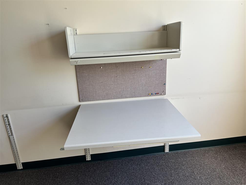 LOT: 2-ALLSTEEL MODULAR WORKSTATIONS, 7' X 8.5' X 12'3" X 8'8" & 6' X 9' X 12'5" X 9' PLUS 3' X 30"