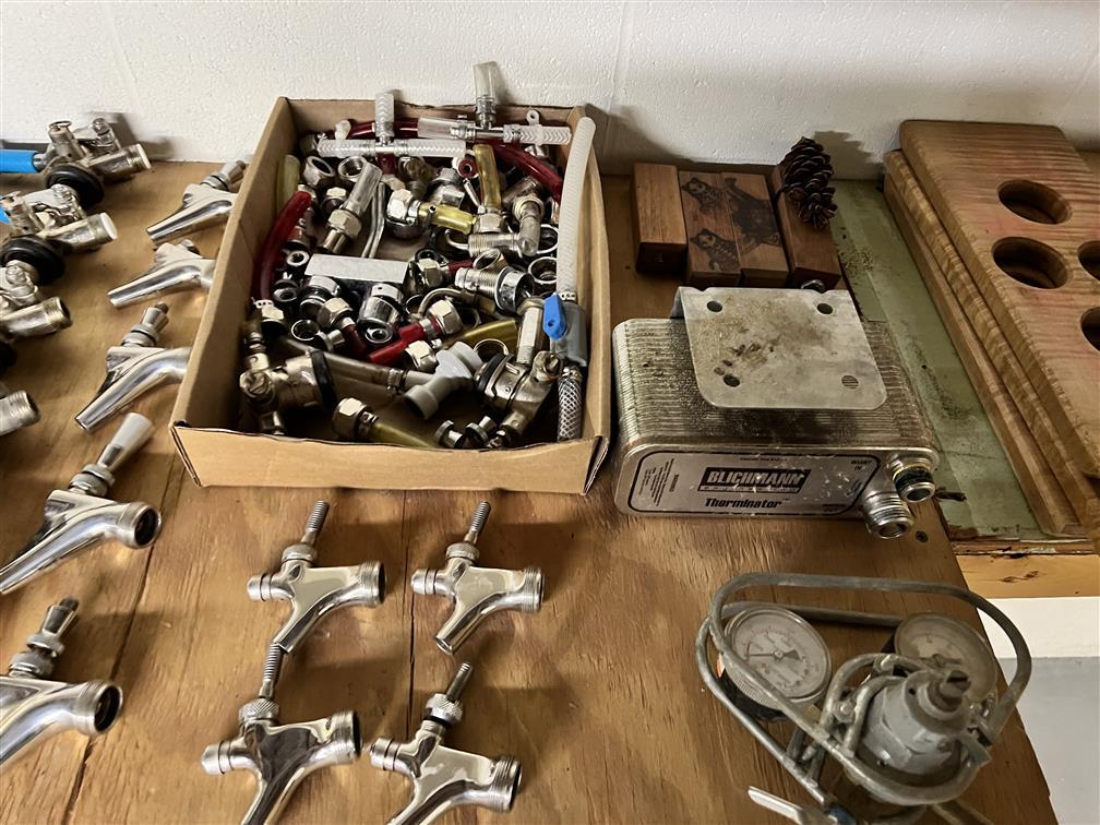 LOT OF ASSORTED BREWING HARDWARE: