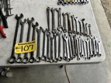 LOT: 36-ASSORTED COMBINATION WRENCHES