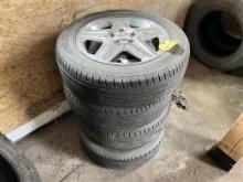 BID PRICE X 4 - (4) YOKOHAMA AVID ASCEND  P215/60R17 TIRES