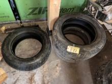 BID PRICE X 3 - (3) TIRES, 2-YOKOHAMA P245/6OR18 & 1-MASTERCRAFT 225/65R17