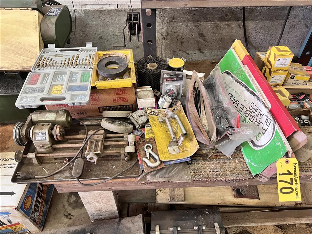MISC. LOT: UNIMAT-SL LATHE, PORTABLE BAND SAW BLADES
