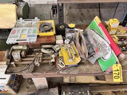 MISC. LOT: UNIMAT-SL LATHE, PORTABLE BAND SAW BLADES