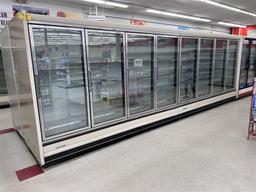 KYSOR-WARREN MODEL IV5V3-4U, 8-FREEZER DOORS, (4', 4') NO COMPRESSOR