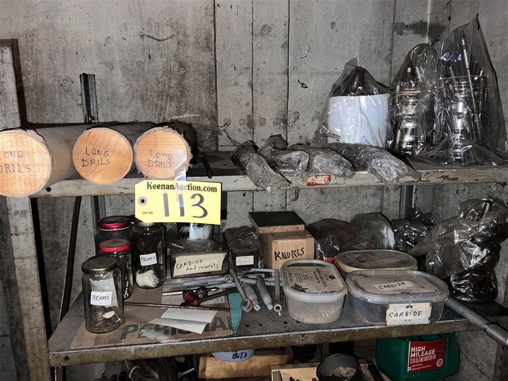 36" X 18" X 84"H PARTS RACK & CONTENTS
