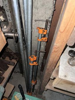 36" X 18" X 84"H PARTS RACK & CONTENTS