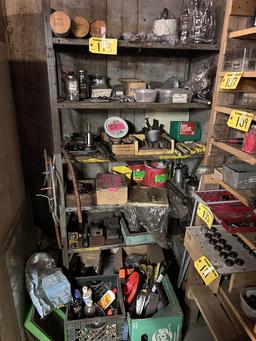 36" X 18" X 84"H PARTS RACK & CONTENTS
