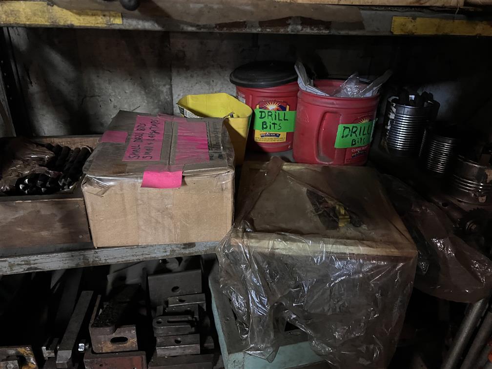 36" X 18" X 84"H PARTS RACK & CONTENTS