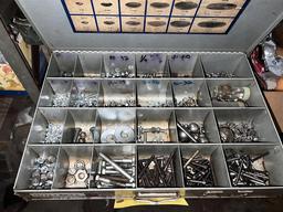 4-DRAWER PARTS BIN & CONTENTS