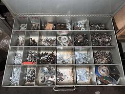 4-DRAWER PARTS BIN & CONTENTS