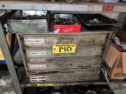 4-DRAWER PARTS BIN & CONTENTS