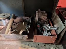 5-SHELF PARTS RACK & CONTENTS, 36" X 18" X 84"H: