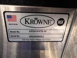 KROWNE KR24-MX70-10 ROYAL SERIES ZERO-STEP S/S COCKTAIL STATION, 70" X 24"