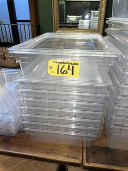 BID PRICE X 8 - (8) CAMBRO 8.75-GAL. STORAGE CONTAINERS W/ LIDS
