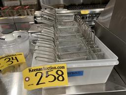 BID PRICE X 30 - (30) S/S 4" X 3.25" MINI FRY BASKETS