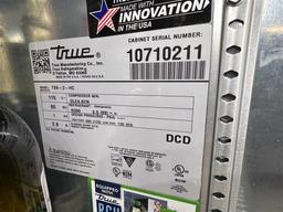TRUE MODEL TBB-2-HC 2-DOOR UNDER COUNTER REFRIGERATOR, S/N: 10710211