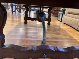 58" X 35" RUSTIC COFFEE TABLE, IRON BRACING