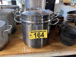 VIGOR S/S 12QT STOCK POT W/ STEAMER & LID