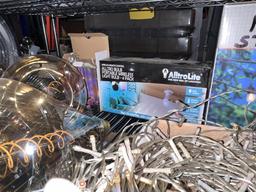 LOT OF ASSORTED LIGHT BULBS, EDISON BULBS, PATIO STRING LIGHTS