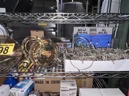 LOT OF ASSORTED LIGHT BULBS, EDISON BULBS, PATIO STRING LIGHTS