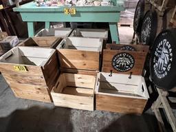LOT: 13-WOODEN CRATES