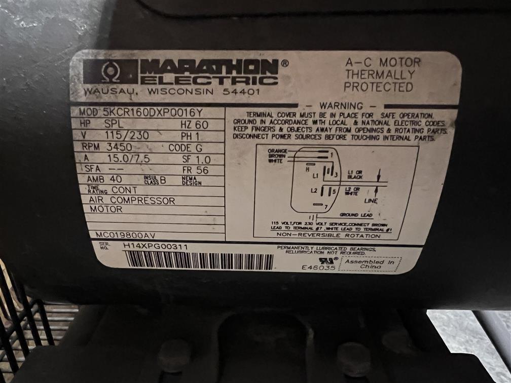 2014 SPEEDAIRE AIR COMPRESSOR