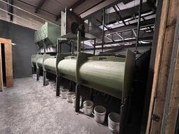 ACTION TARGET TOTAL CONTAINMENT TRAP SYSTEM, CEILING BAFFLE DEFLECTORS,  DUST COLLECTION, BAY 2