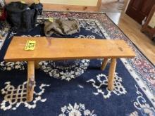 41" X 11" LOG BENCH