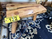 20" LOG BENCH