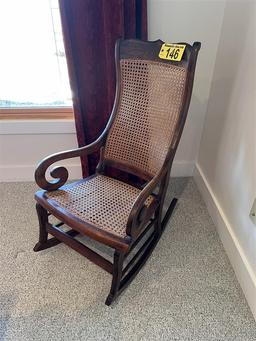 CANE BOTTOM ROCKING CHAIR