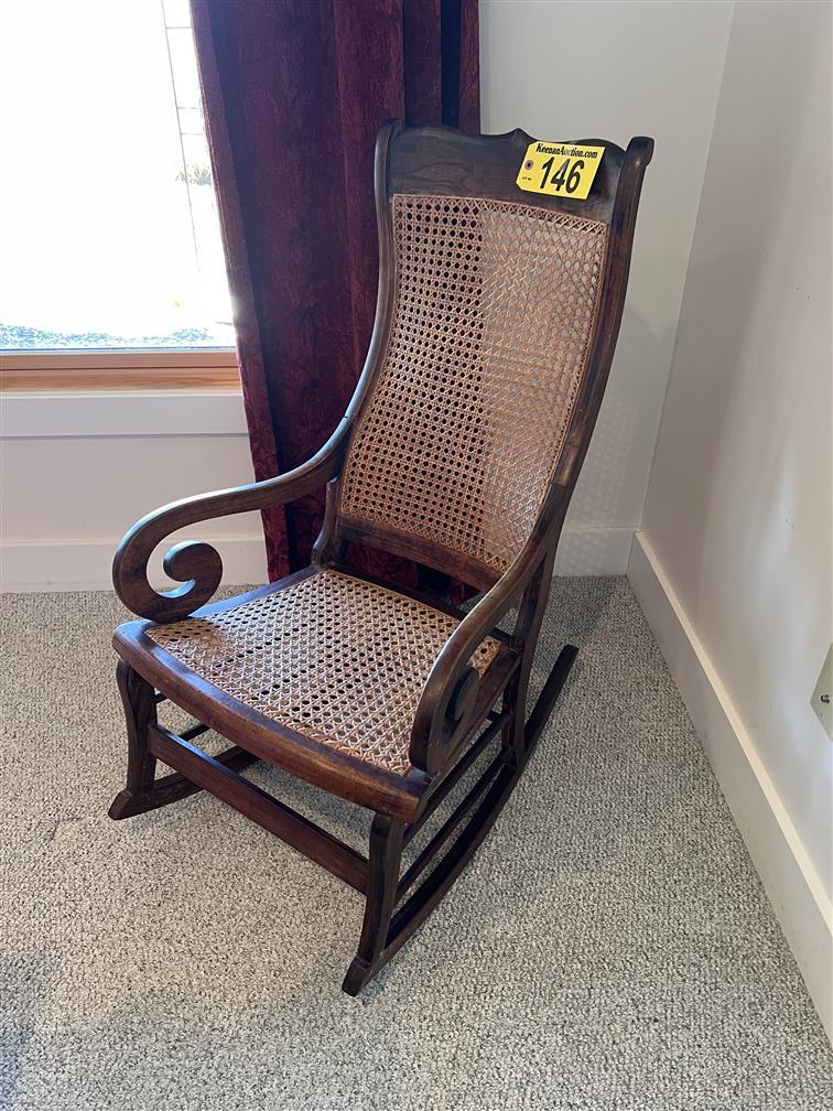 CANE BOTTOM ROCKING CHAIR