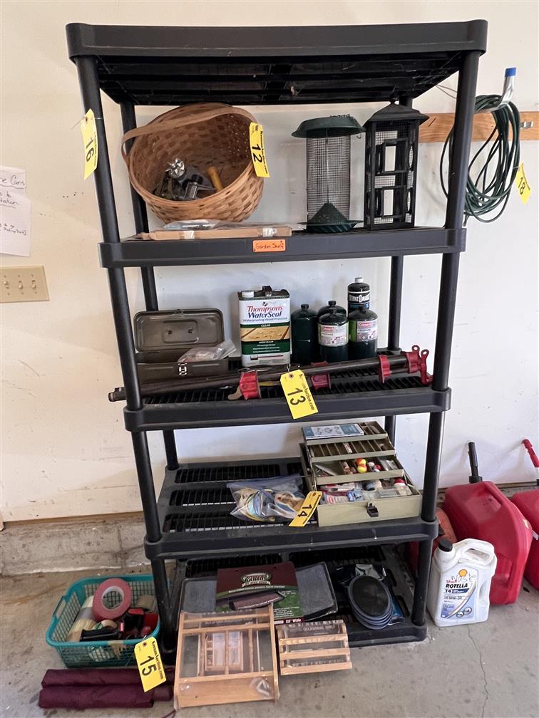 5-SHELF PLASTIC STORAGE RACK