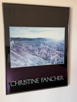 BID PRICE X 2 - (2) CHRISTINE FANCHER FRAMED POSTERS, 22" X 28"