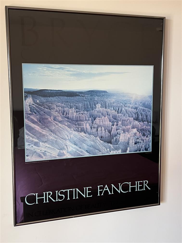 BID PRICE X 2 - (2) CHRISTINE FANCHER FRAMED POSTERS, 22" X 28"