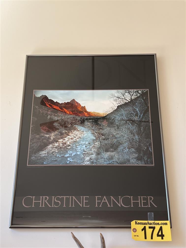 BID PRICE X 2 - (2) CHRISTINE FANCHER FRAMED POSTERS, 22" X 28"