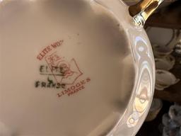 LOT: 81-PC ELITE WORKS GOLD RIM CHINA SET, LIMOGES FRANCE