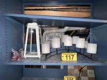 LOT OF ASSORTED CANDLE HOLDERS