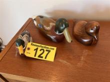 LOT OF 3-ASSORTED DUCK DECOYS