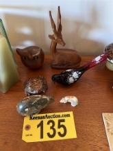 LOT OF 6-ASSORTED VINTAGE ANIMAL COLLECTIBLES: