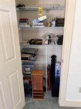 CONTENTS OF CLOSET: