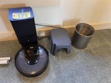 IROBOT ROOMBA VACUUM CLEANER, STEP STOOL, 2-TRASH CANS