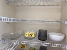 LOT OF 4-ASSORTED SERVING BOWLS