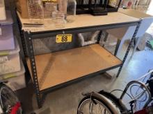BID PRICE X 2 - (2) 4' X 2' HEAVY DUTY STORAGE RACKS, 2 & 3-SHELF