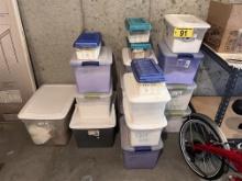 LOT OF ASSORTED POTTERY SUPPLIES IN 18-TOTES
