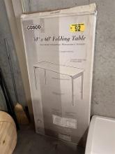 COSCO 5' X 30" FOLDING TABLE
