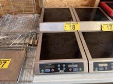 WARING COMMERCIAL INDUCTION RANGE, 2-BURNER, STEP-UP, MODEL WIH800