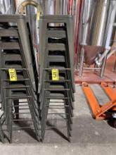 BID PRICE X 8 - (8) METAL FRAME BAR STOOLS