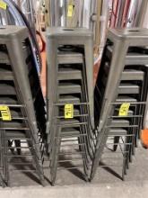 BID PRICE X 8 - (8) METAL FRAME BAR STOOLS
