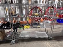 ULINE 4-SHELF PORTABLE S/S WIRE STORAGE RACK, 6' X 24" X 69.5"H
