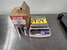 LOT: 20LB. SCALE & ASSORTED CALIBRATION WEIGHTS